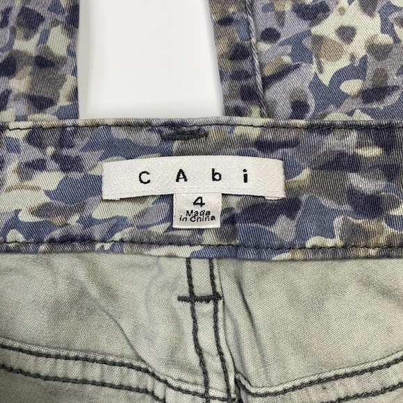 CABI #604 Gray Modern Camo Jeggings Jeans Side 4 - Picture 8 of 12